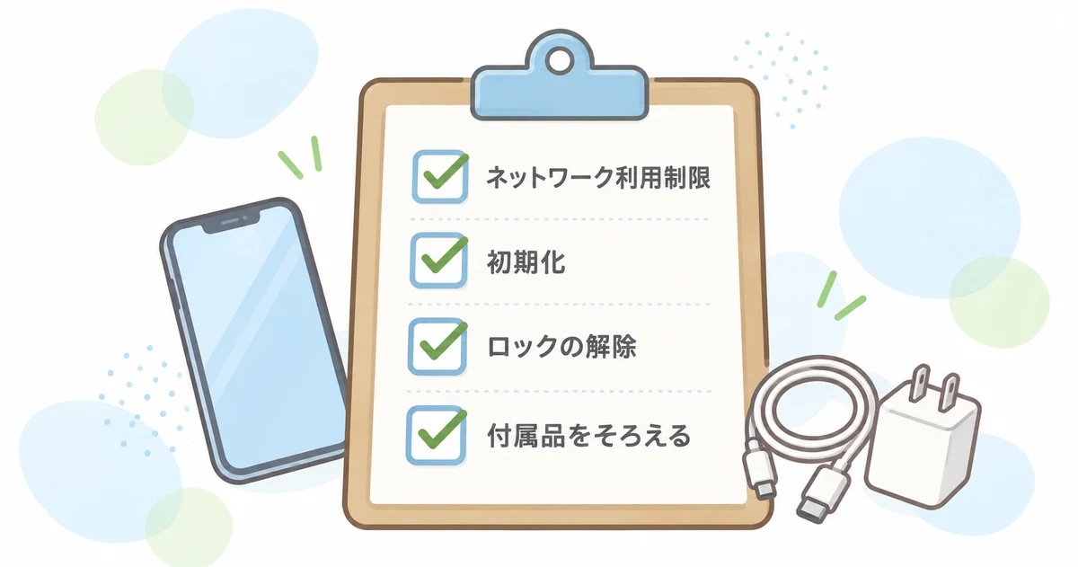 ネットオフのスマホ買取で売る前のチェックポイント